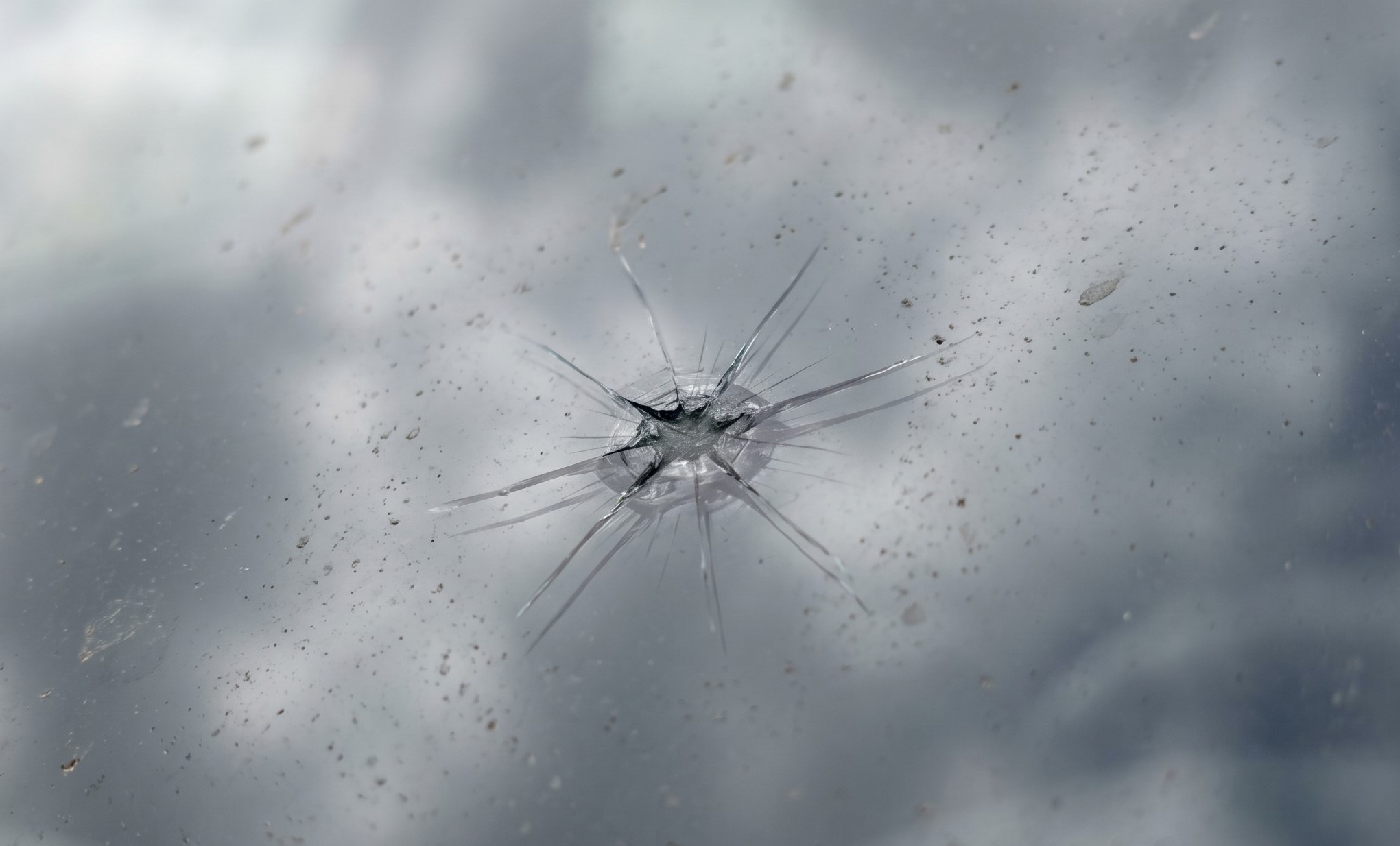 Windshield Chip Before